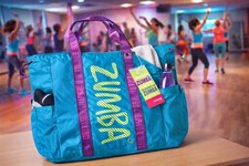 Zumba Wear Fast Dash Tote Bag Emerald Blue Gym Dance Bag NWT