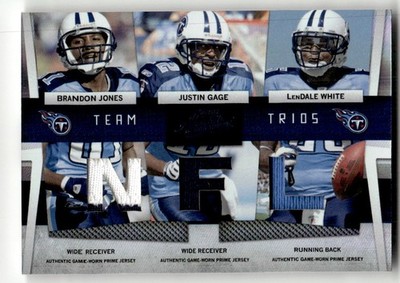 2009 Playoff Absolute Memorabilia Jones / Gage /  White Spectrum Prime #/25 #19