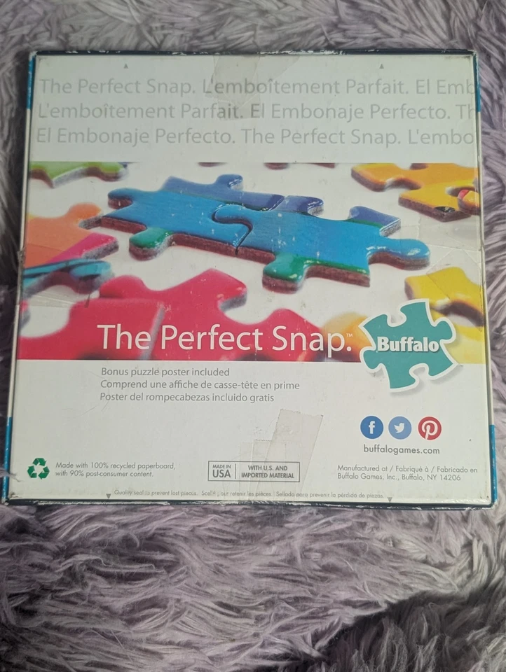 Puzzle Buffalo Hautman Brothers Colección 1000 Piezas Jigzaw Vista de Pájaro Como Nuevo Foto 2 de 2