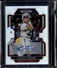 2022 Panini Prizm Draft Picks #PDP55 Logan Tanner Base Autographs Silver