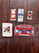 Vintage Sewing Needle Collection Lot Bestmaid Watsons Singer, Bird Book Holder