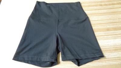 Yogalicious Womens Lux Everyday Shorts Medium Black High Waist Active Yoga Biker
