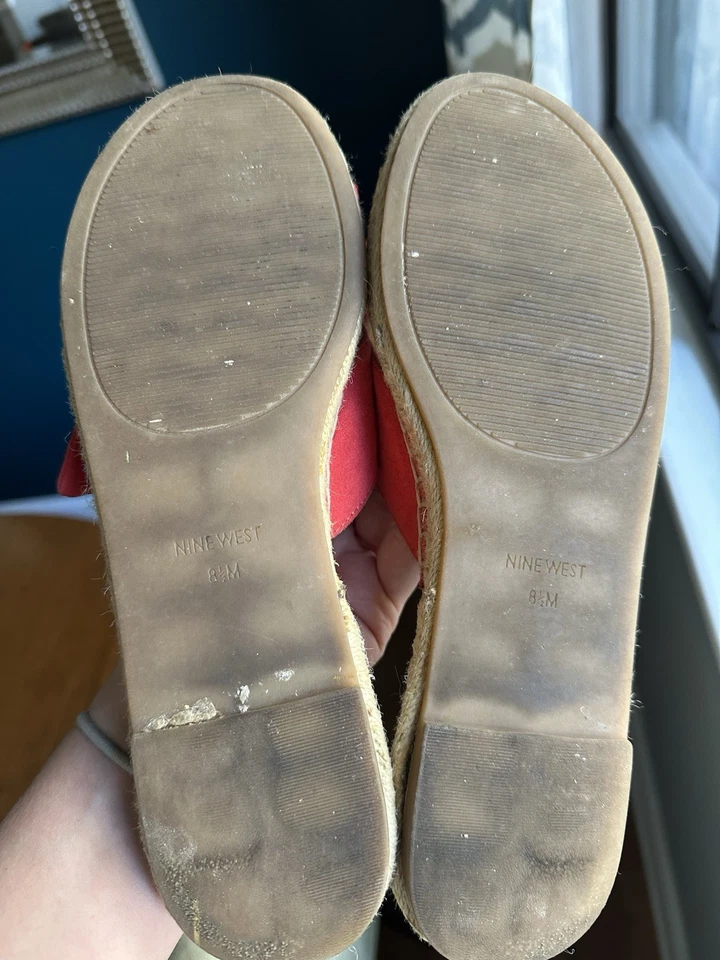 Sandalias 85 M Nine West Slide para mujer Bellah alpargata lazo rojo Foto 4 de 4