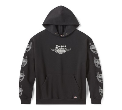 Harley-Davidson Hoodie H-D & Dickies Wing Horseshoe, Schwarz, Baumwolle