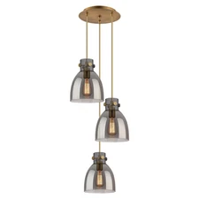 Innovations Lighting Newton Bell - 3 Light 8" Cord Hung Multi Pendant - 10"