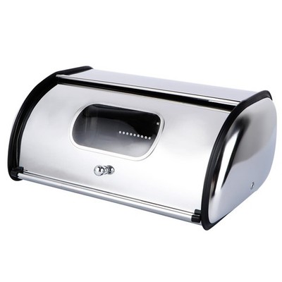 Bread Box for Kitchen Countertop - Stainless Steel Bread Storage Container wi...