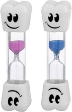 Smile Tooth 2 Minute Sand Timer Assorted Colors 2 Pack 