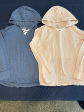 SO Brand Girls Pullover Hoodies Set Of Two Pink And Blue Youth Size 14