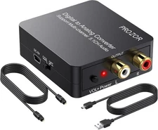 PROZOR Digital to Analog Audio Converter with DTS Decoder Converter
