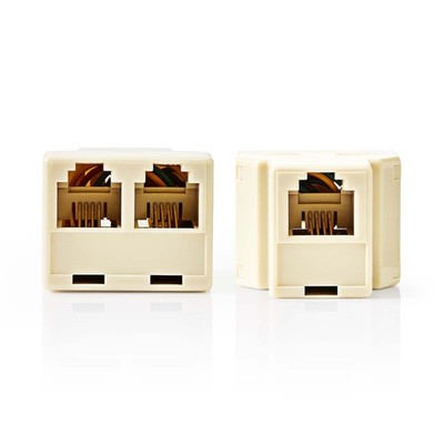 Nedis Telekommunikations-Splitter - RJ11 Buchse - 2x RJ11 (4/6) Buchse - ABS - E