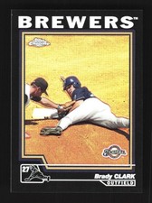 Brady Clark Milwaukee Brewers 2004 Topps Chrome Black Refractor #299