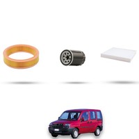 Hoffcar Wartungsset - 3 Filter Kompatibel Mit Fiat Doblo 1.2 8V 48KW Ab 2000