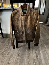 Polo Ralph Lauren Polo Country Cracked-Leather Blouson Jacket