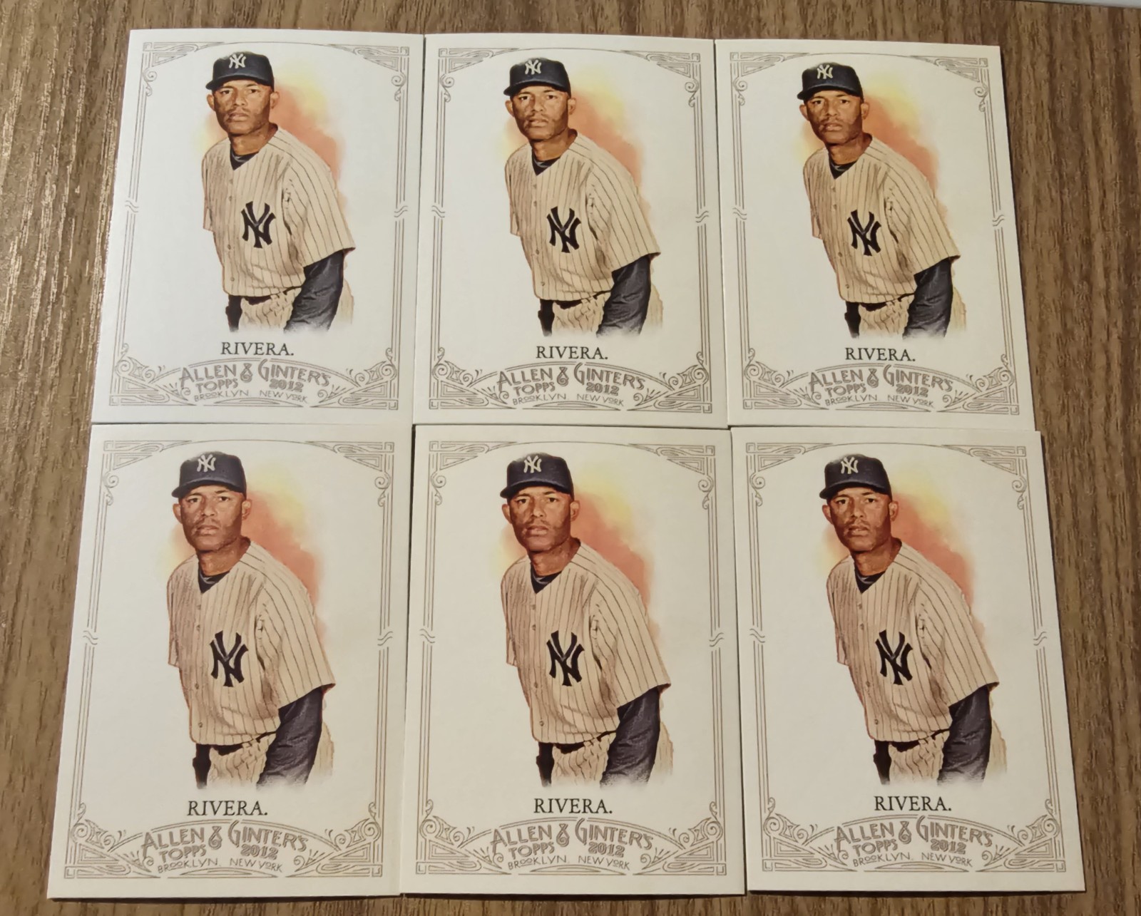 2012 Topps Allen & Ginter's - Mariano Rivera #120 (6 Card Lot)