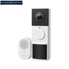 Tapo 2K Wireless Smart Video Doorbell with Chime - 160  Ultra-Wide White