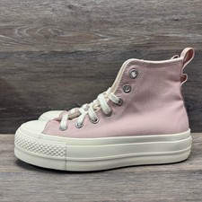 Converse CTAS All Star Lift Hi Platform Shoes women Size 5.5 Pink Canvas Y2K
