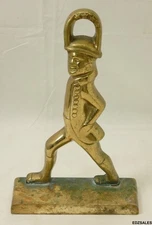Vintage Viriginia Metalcrafters Brass Colonial Figure Door Stop