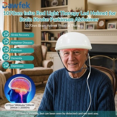 1070nm Infrared Light Therapy LED Helmet For Brain Stroke Parkinson 