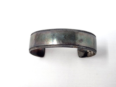 Vintage ABSA DENMARK SilverPlate EX Signed Stamped Marked Cuff Bracelet Sterling