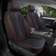 Schonbezüge Sitzbezüge für Subaru Levorg Bj ab 2015 in Braun/Schwarz V3