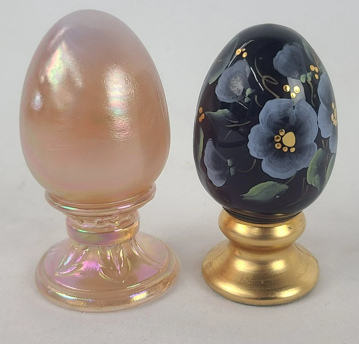 フェントン　幸運のゴールドエッグ スワロフスキー　限定ハンドペイントガラス Fenton Egg for sale | eBay