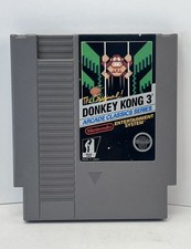 Donkey Kong 3 NES Nintendo (1988) 3 Screw Variant - Clean Sticker - Tested