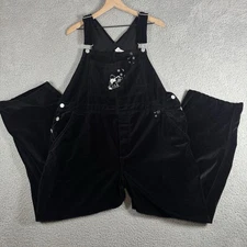 Disney Winnie The Pooh velvet Bib Overalls vintage jumpsuit romper Size XL