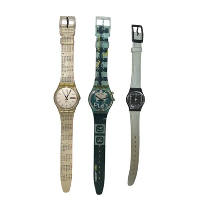 Swatch Analog Quartz Men 3 Items In Bulk Sale Vintage 739773771