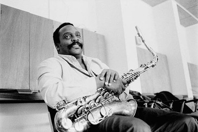 David Murray tenor saxophone during a rehearsal at the Jazzmaratho- Old Photo 1