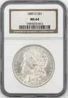 1885 O Morgan Silver Dollar $1 NGC MS64