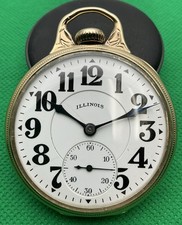 Illinois 23J 16S Sangamo Special Rigid Bow Gold Filled Case Pocket Watch (J47)