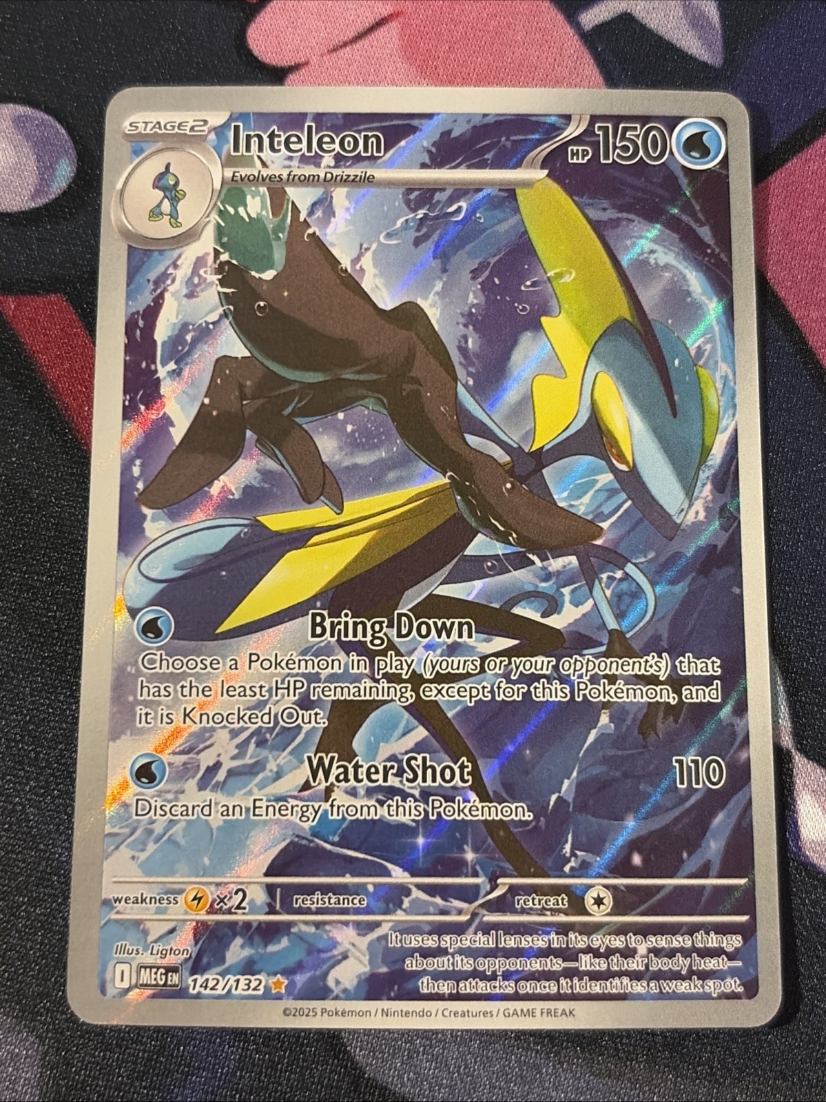 Inteleon ME01: Mega Evolution 142/132 Illustration Rare LP-NM