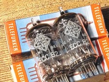 Telefunken  12AU7/ECC82    ㄴㄱBottom smooth plate matched pair...NOS