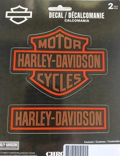 Harley Davidson Bar & Shield and Harley Decal Set New 2 pcs