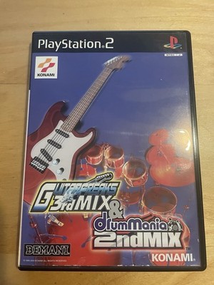 GUITARFREAKS 3rd MIX & Drummania 2nd MIX PlayStation 2 NTSC-J CIB Guitar Freaks