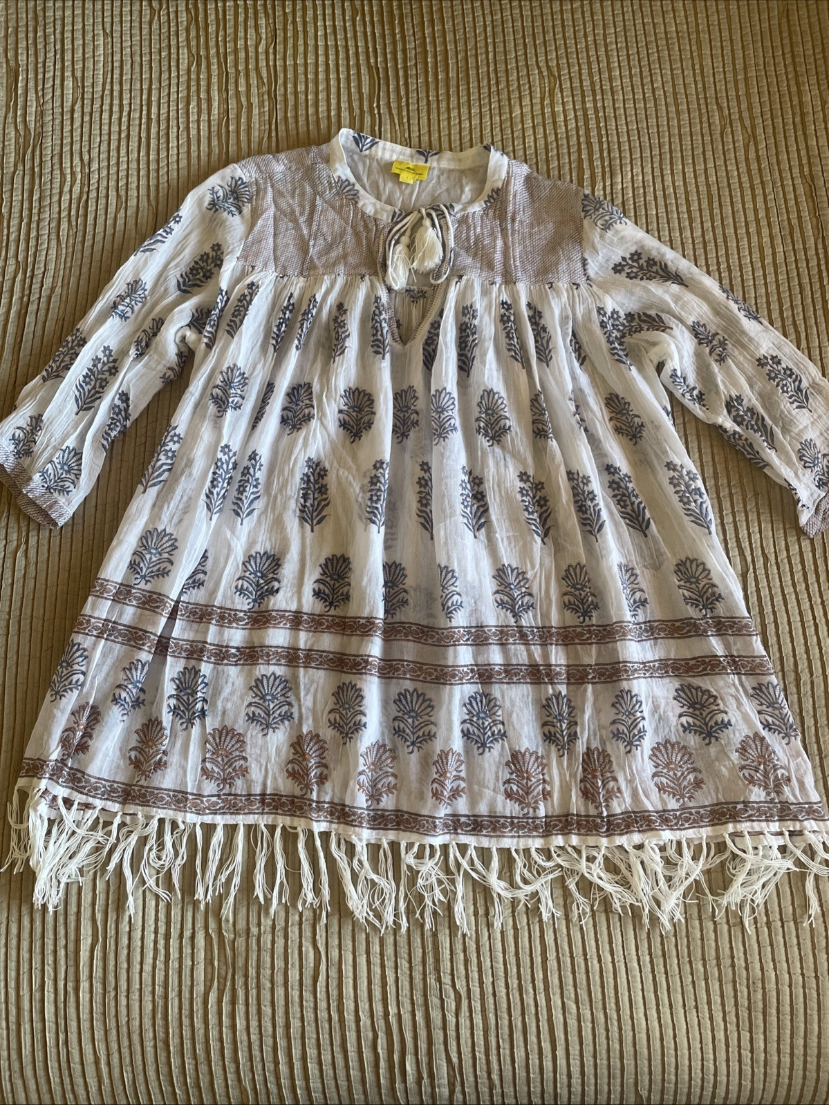 ROBERTA ROLLER RABBIT Boho Peasant Gauze Airy Flo… - image 4