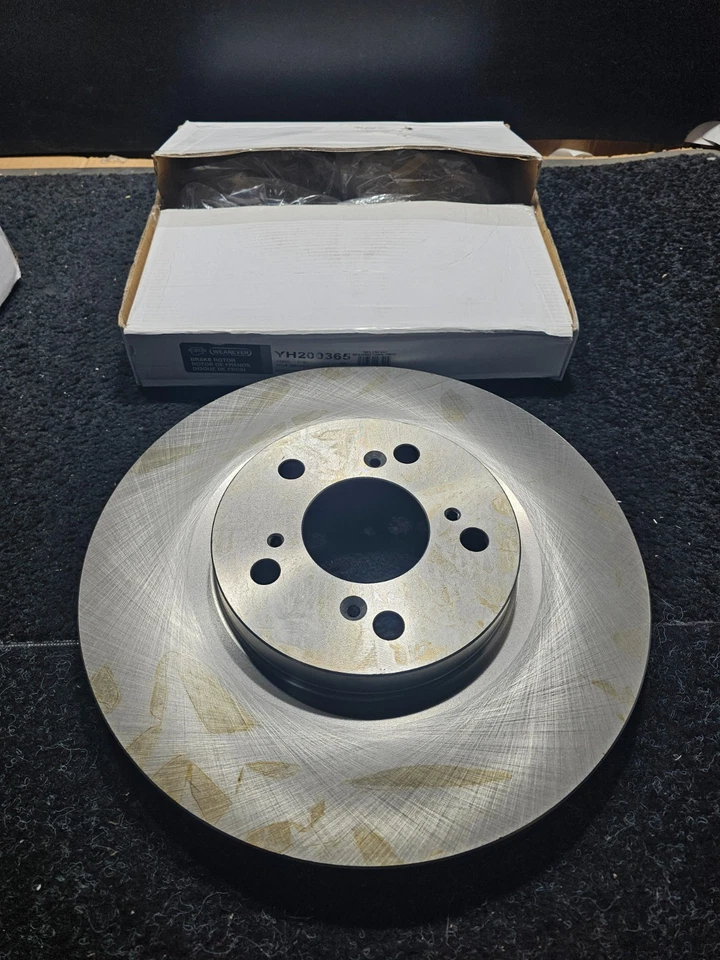 (CANTIDAD 2) Rotor de disco de freno delantero ventilado para Acura RL 2005-2012 YH200365 Foto 2 de 4