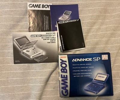 Nintendo Game Boy Advance SP Cobalt Blue System Empty Box ONLY (no console)