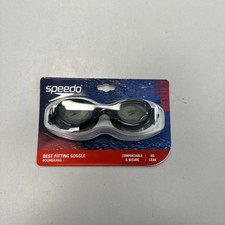 Speedo Adult Boomerang Swim Goggles - Black/Steel