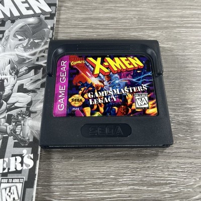X-Men GameMasters Legacy Sega Game Gear Game & Manual Tested