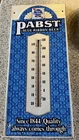 Vintage Pabst Blue Ribbon Beer Metal Ad Thermometer Beer Sign 20.5" x 9" Works