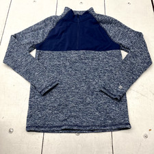 All In Motion Blue Long Sleeve Quarter Zip Sweatshirt Boys Size X-Large 16 