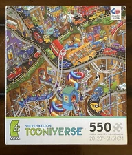 Ceaco Steve Skelton TOONIVERSE “Moving Parts” 550 Piece Jigsaw Puzzle COMPLETE