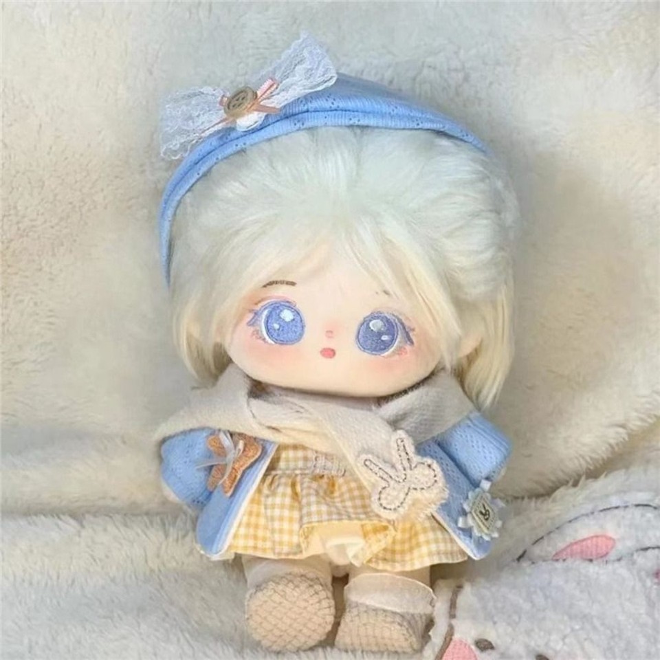 Niedliche Mini Puppenkleidung Für 17cm Labubu - Hoodie Set Mit Hut & Flasche