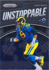 Aaron Donald 2019 Panini Prizm Football UNSTOPPABLE INSERT Chrome Card #UN-AD