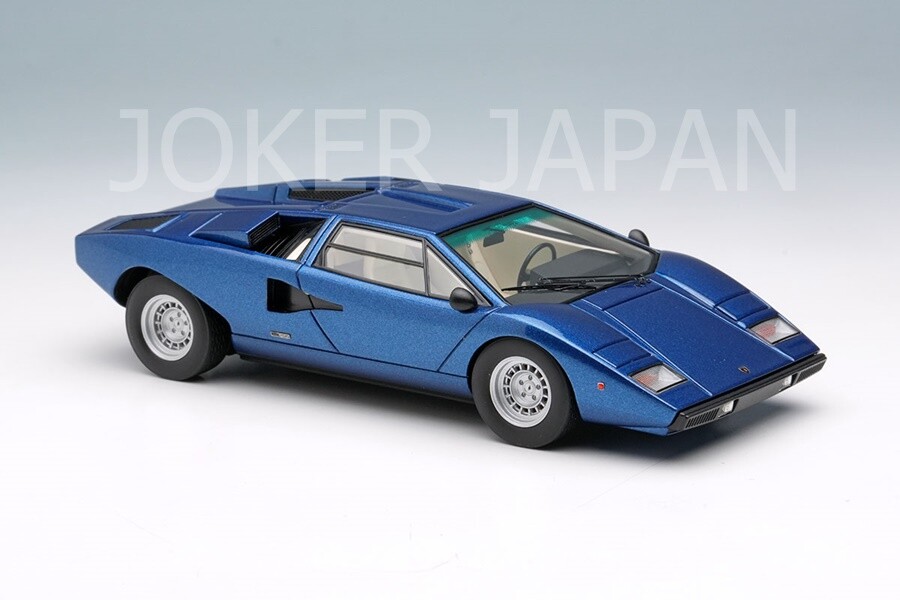 ミニカー MAKE UP 1/43 Lamborghini Countach LP400 Make Up EIDOLON 1/43 Lamborghini Countach LP400 1974 Blue EM387M