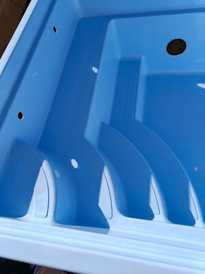 GFK Schwimmbecken Pool 4,00x3,20x1,25 SET, Fertigpool Swimming Pool komplett
