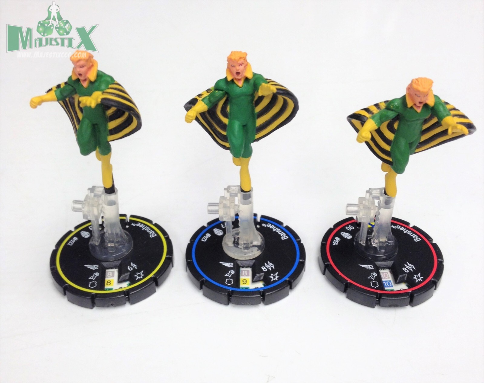 Heroclix Armor Wars set Banshee #022. #023, #024 R/E/V figures!