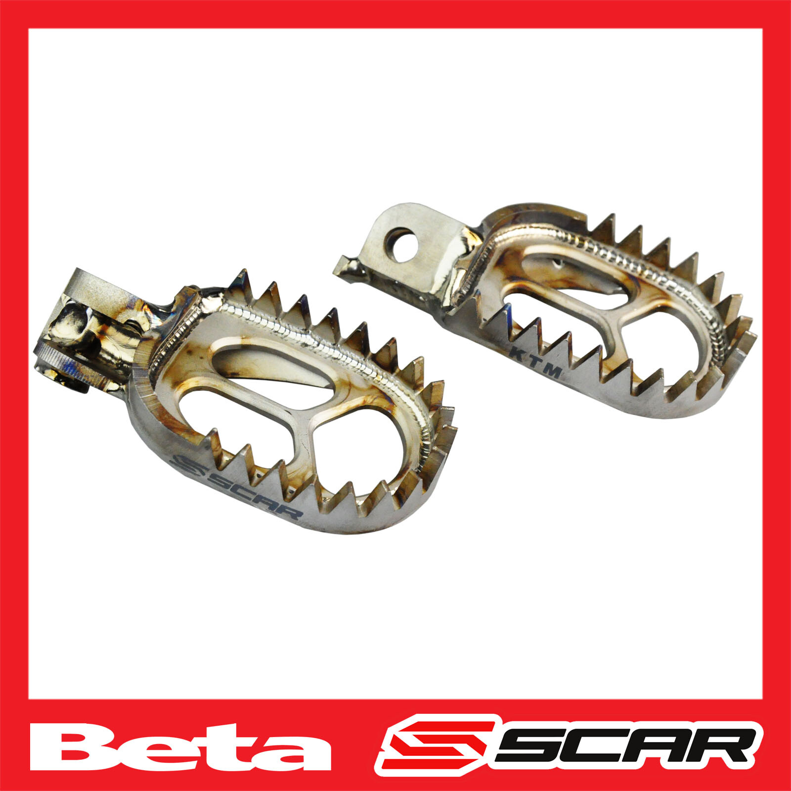 Repose-pieds titane SCAR Gripper pour moto BETA RR 2020-2022