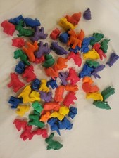 UNBRANDED COUNTERS FRIENDLY FARM ANIMAL LOT OF 67 MULTICOLORED